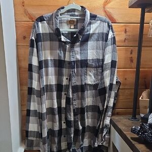 The Foundry Supply Co. Black and White 100% Cotton Flannel